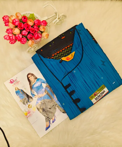 SKY BLUE WITH BLACK PATIYALA SP11